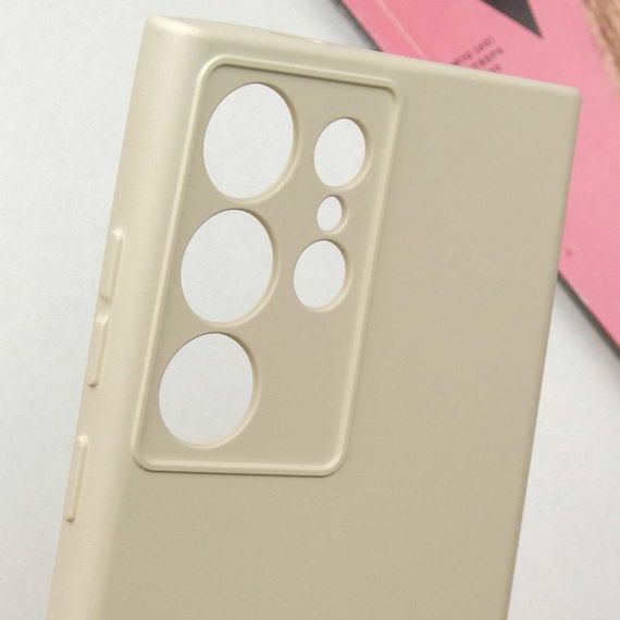 Чохол TPU GETMAN Liquid Silk Full Camera для Samsung Galaxy S24 Ultra Пісочний / Sand | Зображення 4