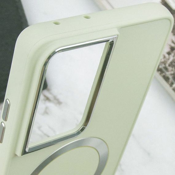 TPU чехол Bonbon Metal Style with MagSafe для Samsung Galaxy S23 Ultra Белый / White | Зображення 5