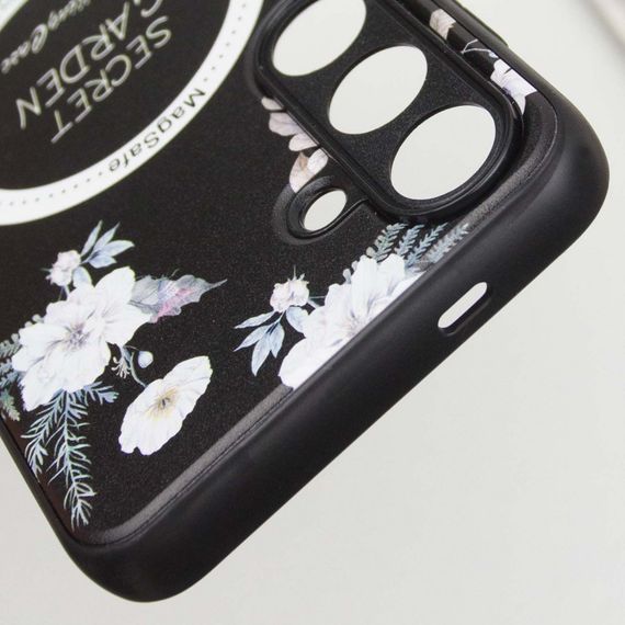 TPU+PC чехол Secret Garden with MagFit для Samsung Galaxy S24 Black | Зображення 6