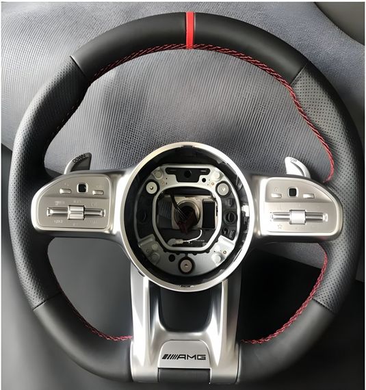 Кермо AMG-Style (чорний -2025 червоний) для Mercedes CL-class C216 2006-2014 рр