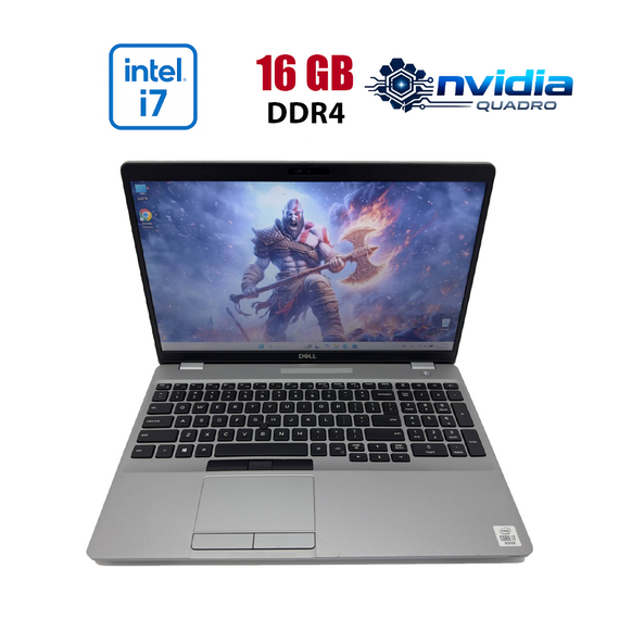 Мобільна робоча станція Dell Precision 3551 / 15.6" (1366x768) TN / Intel Core i7-10850H (6 (12) ядер по 2.7 - 5.1 GHz) / 16 GB DDR4 / 256 GB SSD / nVidia Quadro P620, 4 GB GDDR5, 128-bit / WebCam б/в
