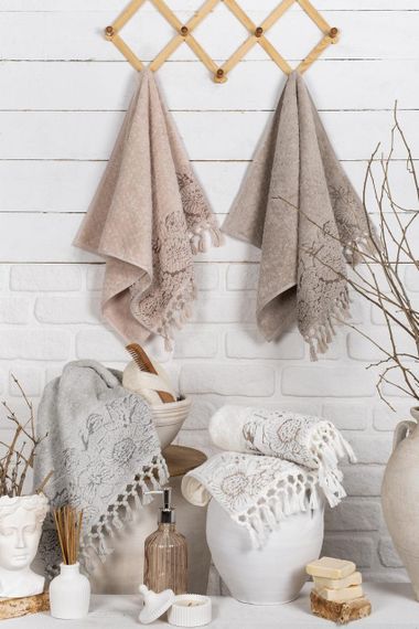 Набор полотенец 50х90 см Pupilla Sembol, лицевые 4 шт.