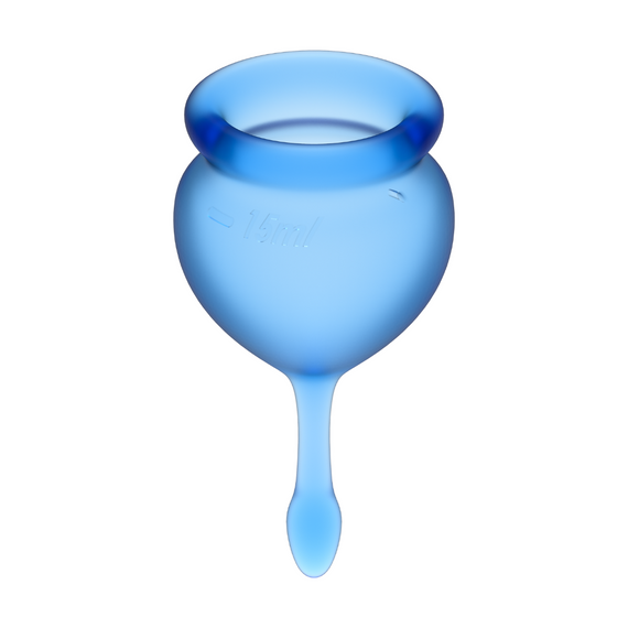 Менструальна чаша набір Feel Good, синій, Satisfyer (Німеччина) Sex Aura | Зображення 2