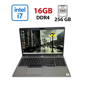 Ноутбук Б-класс Dell Latitude 5510 / 15.6" (1920x1080) IPS / Intel Core i7-10610U (4 (8) ядра по 1.8 - 4.9 GHz) / 16 GB DDR4 / 256 GB SSD / Intel UHD Graphics / WebCam б/у