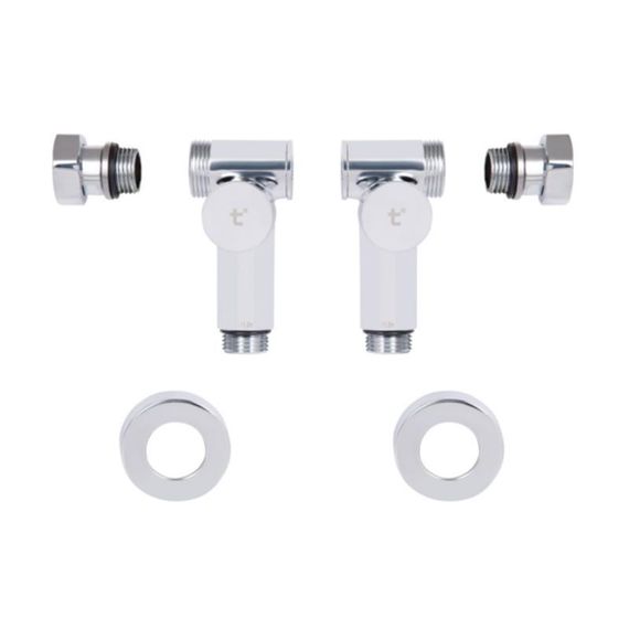 Комплект кранів Thermo Alliance Standart 1/2", хром, для сушарки для рушників кутовий SF395W15HE | Зображення 4