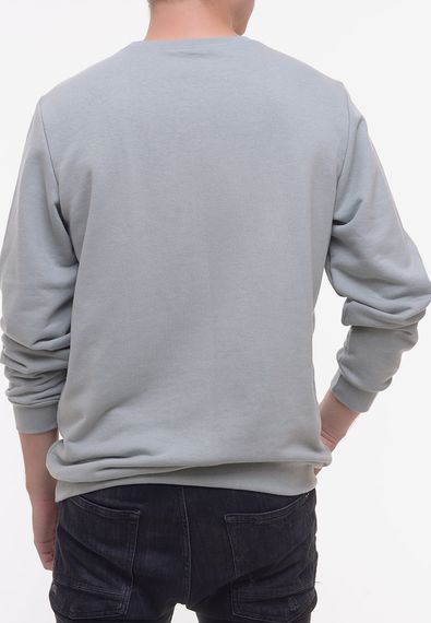Світшот для чоловіків однотонний сіро-зелений, 2XL | Зображення 1