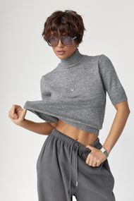 Жіноча в'язана американка - сірий цвет, ONE SIZE (є розміри)