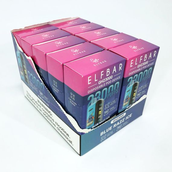 ELF BAR GH 23000 5%. Синя малина (Blue Razz Ice) | Зображення 7