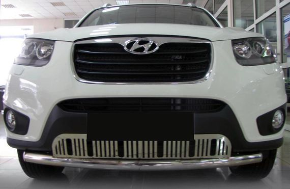 Передній захист ST008-Special (нерж.) для Hyundai Santa Fe 2 2006-2012рр