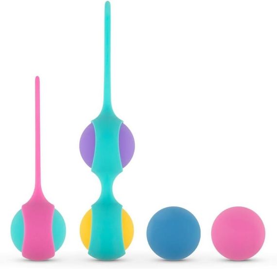 Набір вагінальних кульок PMV20: Vita – Kegel Ball Set, маса 40, 50, 60 г, два тримачі | Зображення 1