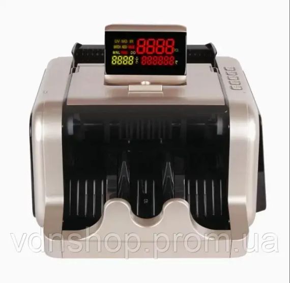 Машина для рахунку грошей з детектором підроблених купюр та великим бічним світлодіодним дисплеєм Model-2600 | Зображення 2