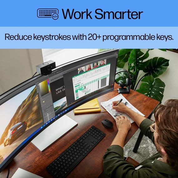 Клавіатура HP 450 Programmable Wireless UA Black (4R184AA) | Зображення 8