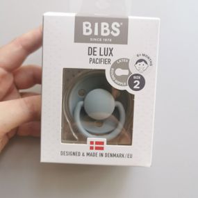 Соска пустушка Bibs De Lux 6-18 міс Latex Cloud