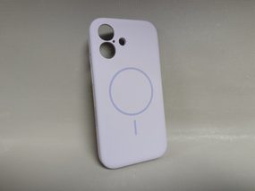 Чохол для iPhone 16 / Айфон 16, Soft Touch, протиударний, MagSafe, преміум силікон, бузковий