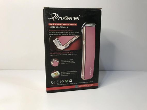 Аккумуляторный мужской триммер для бороды усов и тела Pro Gemei GM 6016 машинка для стрижки | Зображення 5