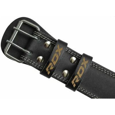Атлетический пояс RDX 6 шкіряний Black Gold 2XL (WBS-6RB-2XL) | Зображення 2