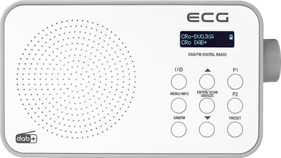 Радиоприемник EСG RD-110-DAB-White 16х5.6х9.6 см белый | Зображення 5