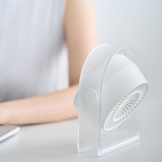 Портативний вентилятор WIWU WI-FS07 Snow desktop fan White | Зображення 3