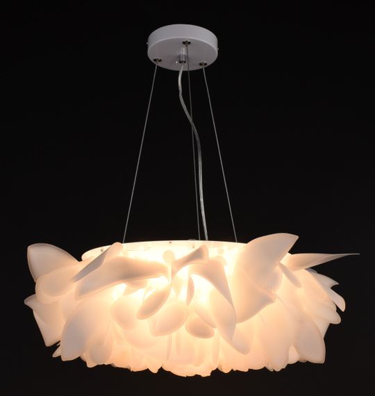 Люстра світлодіодна підвісна LED світильник для квартири на стелю лед 27638 Білий 25-180х50х50 см. | Зображення 3