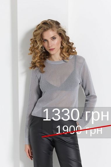 Джемпер ажур 2544 | Зображення 9