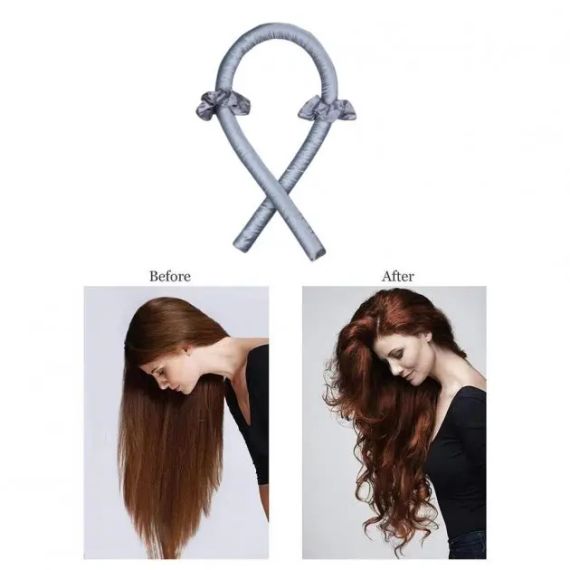 Бігуді М'які, Палка Керлик для завивки волосся, м'яка стрічка бігуді, обідок для кучерів, керлик Bounce білі | Зображення 5