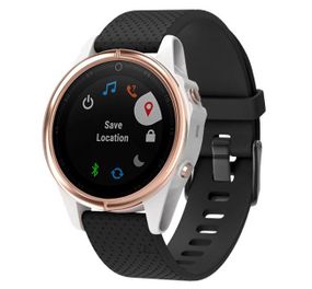 Силіконовий ремінець Primo для годинника Garmin Fenix 5S / 5S Plus / 6S / 6S Pro / 7S / 7S Pro - Black
