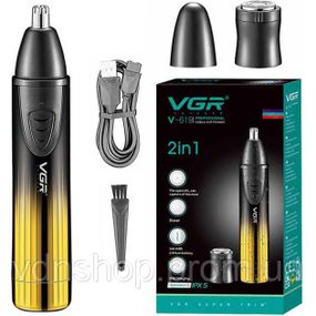 Триммер для носа и ушей удобный VGR, Триммер для стрижки бровей и носа Тример стрижки волос в носе YU-85