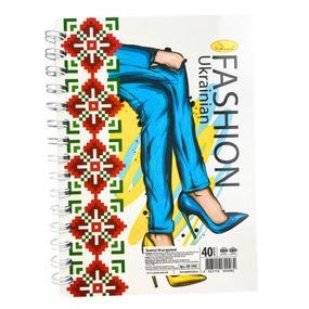 Блокнот А6 "Патріотичний" АП-1903-2, 40 аркушів, пружина збоку