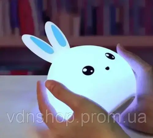 Детский силиконовый ночник  3DTOYSLAMP Кролик | Зображення 1