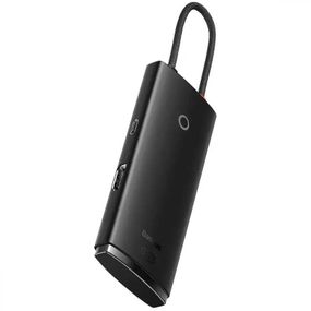 Переходник HUB Baseus Lite Series 5in1 (Type-C to HDMI + 3xUSB 3.0 + PD) (WKQX04) Черный