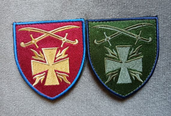 Шеврон 115 ОМБР (2шт - кольоровий+зелений)