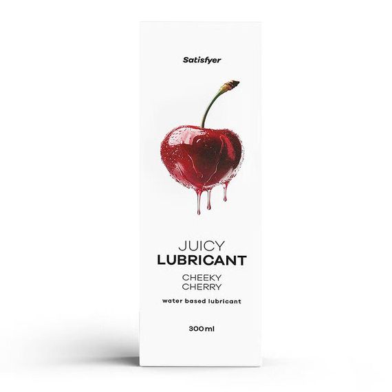 Лубрикант на водній основі Satisfyer Juicy Lubricant Cheeky Cherry water based 300 мл sexstyle