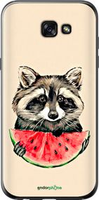 Чохол на Samsung Galaxy A7 (2017) Єнотик з кавуном "4605t-445-2448"