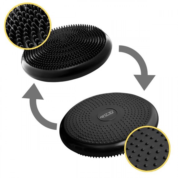 Балансувальна подушка-диск 4FIZJO PRO+ 33 см (сенсомоторна) масажна Black 4FJ0021 (P-5907222931936) | Зображення 3