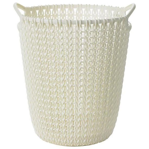 Корзина для паперів пластикова Curver (Курвер) Knit 7 л (03678) Кремовий | Зображення 3