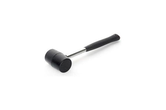 Киянка резиновая черная с металлической рукояткой 900гр СИЛА