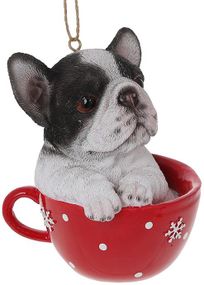Підвісні 2 фігурки Dog in a cup 12.7см полістоун