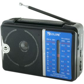 Портативный FM радиоприемник GOLON RX-A06AC акустическая система проигрыватель от батареек YB-843 от сети