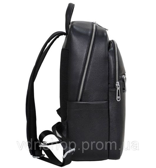 Чоловічий шкіряний рюкзак для поїздок та прогулянок 30х40х17, сумка на спину в офіс Tiding Bag 75362 чорна | Зображення 7