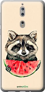 Чохол на Nokia 8 Єнотик з кавуном "4605u-1115-2448"