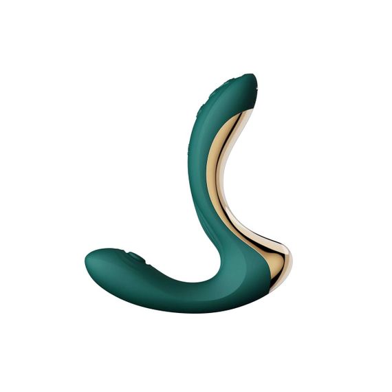 Вібратор-пульсатор з вакуумною насадкою Zalo – Talis G-Spot PulseWave Vibrator Turquoise Green Sex Aura | Зображення 1