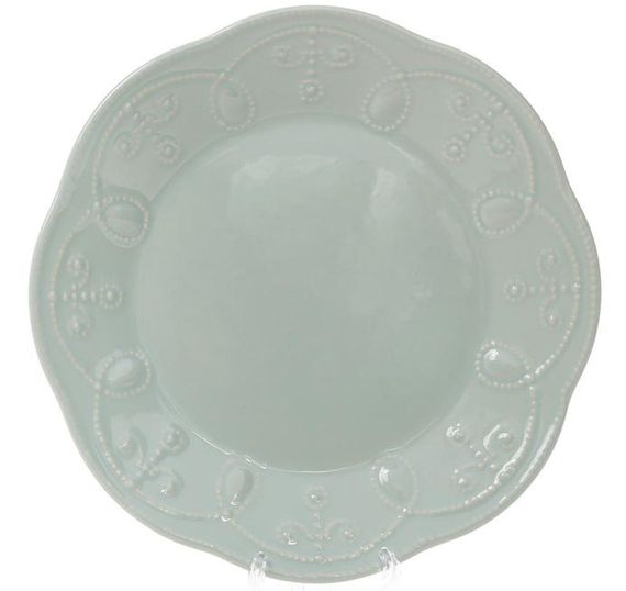 Набір 6 десертних тарілок Leeds Ceramics Ø23см, кам'яна кераміка (м'ятні)
