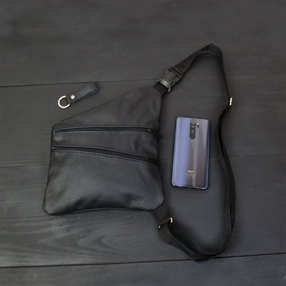 Сумка мужская легкая через плечо, Сумка мужская чорная через плечо Мужские сумки SE-54 | Зображення 2