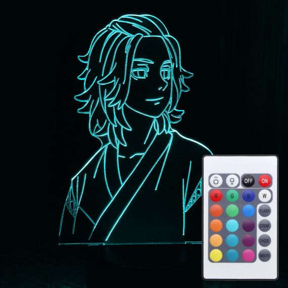 Акриловий світильник-нічник з пультом 16 кольорів Манджиро Сано (Manjiro Sano) tty-n000548