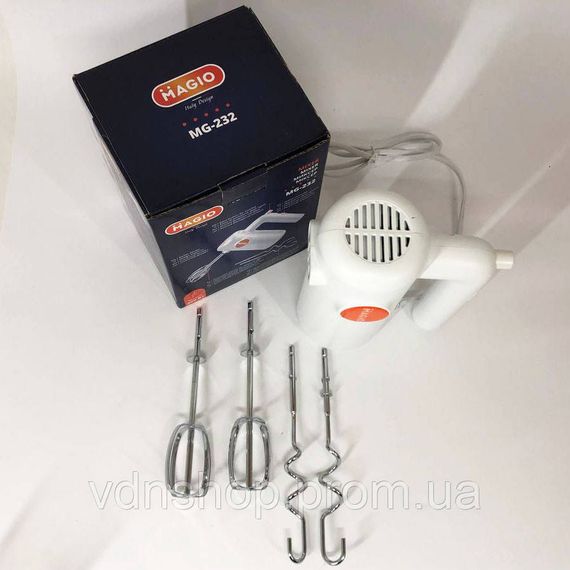 Миксер для приготовления теста и кремов, Миксер для домашнего кондитера Бытовой с насадками RU-78 | Зображення 5