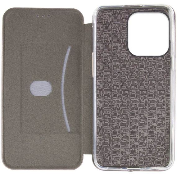 Шкіряний чохол-книжка Classy для Xiaomi Redmi Note 14 4G (Int. version) Сірий | Зображення 3