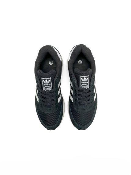 Женские кроссовки Iniki Fleece Termo Dark Grey White Stripes | Зображення 2