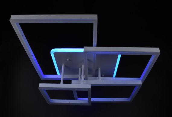 Люстра світлодіодна стельова LED світильник для квартири на стелю лед з пультом 26099 Білий 17х56х71 см. | Зображення 6