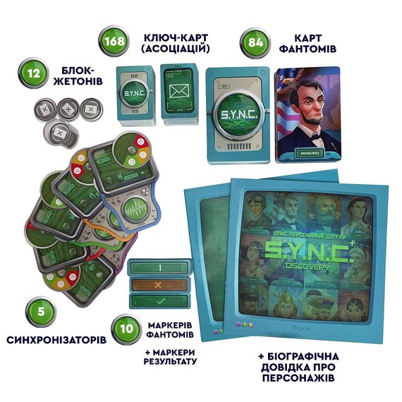 Настольная игра S.Y.N.C. Discovery (на украинском) | Зображення 3