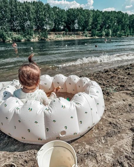 Дитячий надувний басейн Білий з лимончиками | Зображення 7
